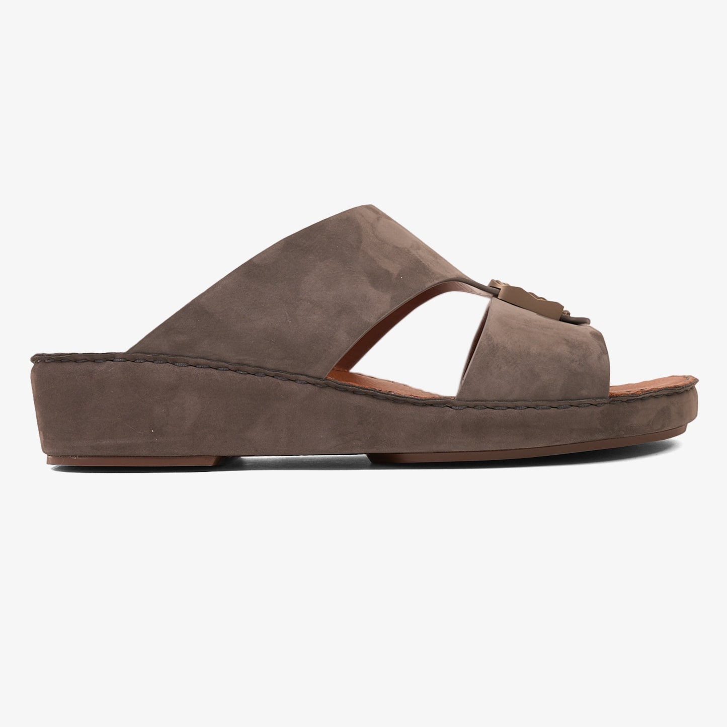 FARADA MODERN PREMIUM SUEDE ARABIC SANDALS GREY