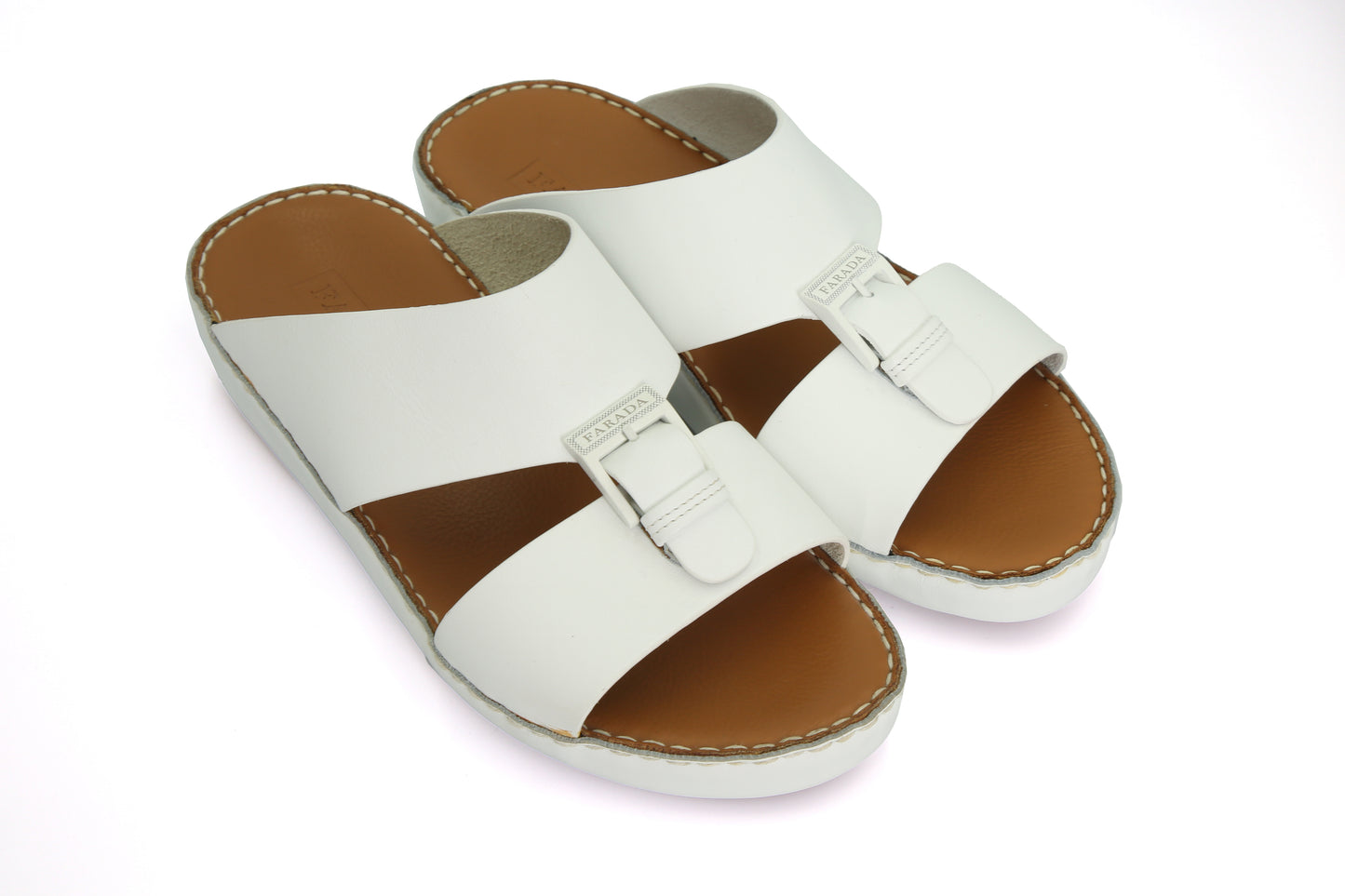 FARADA MILANO MENS ARABIC SANDALS IT493NC - WHITE