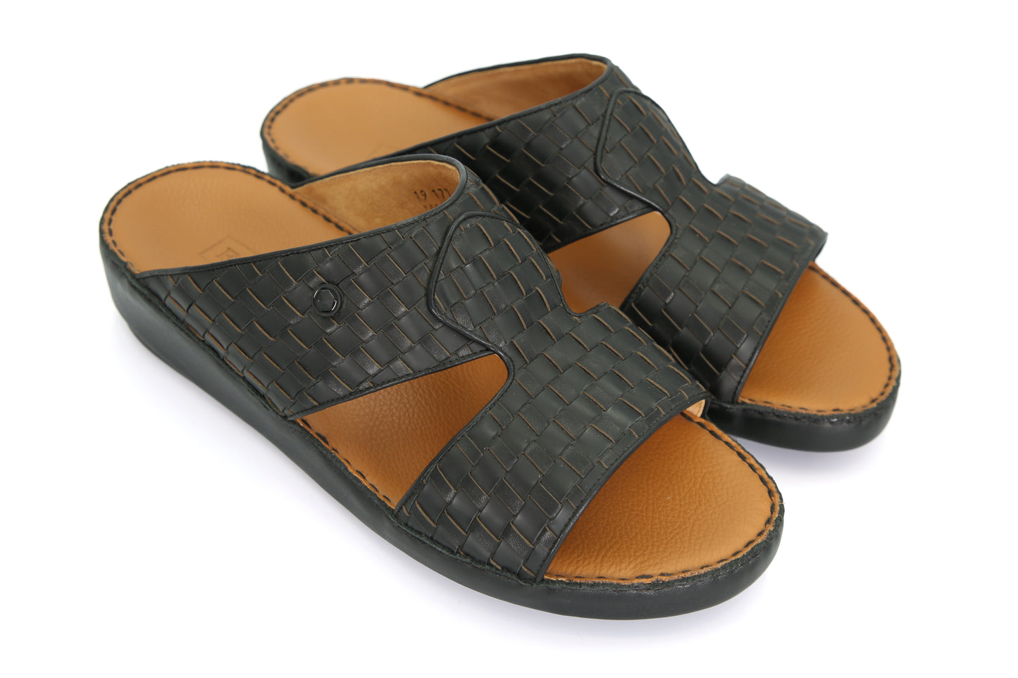 FARADA MILANO MENS ARABIC SANDALS 177WEMATTE-BLACK