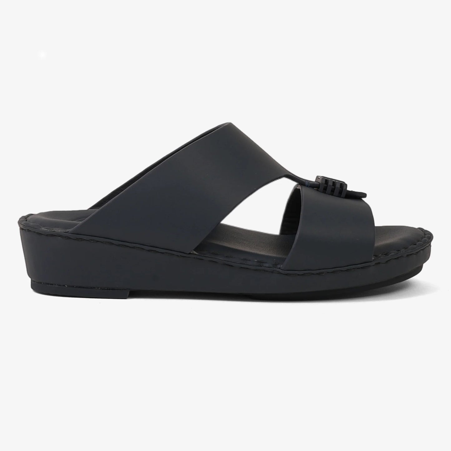 FARADA KIDS SLIDE WITH TEXTURED BUCKLE SANDALS SPAZIO