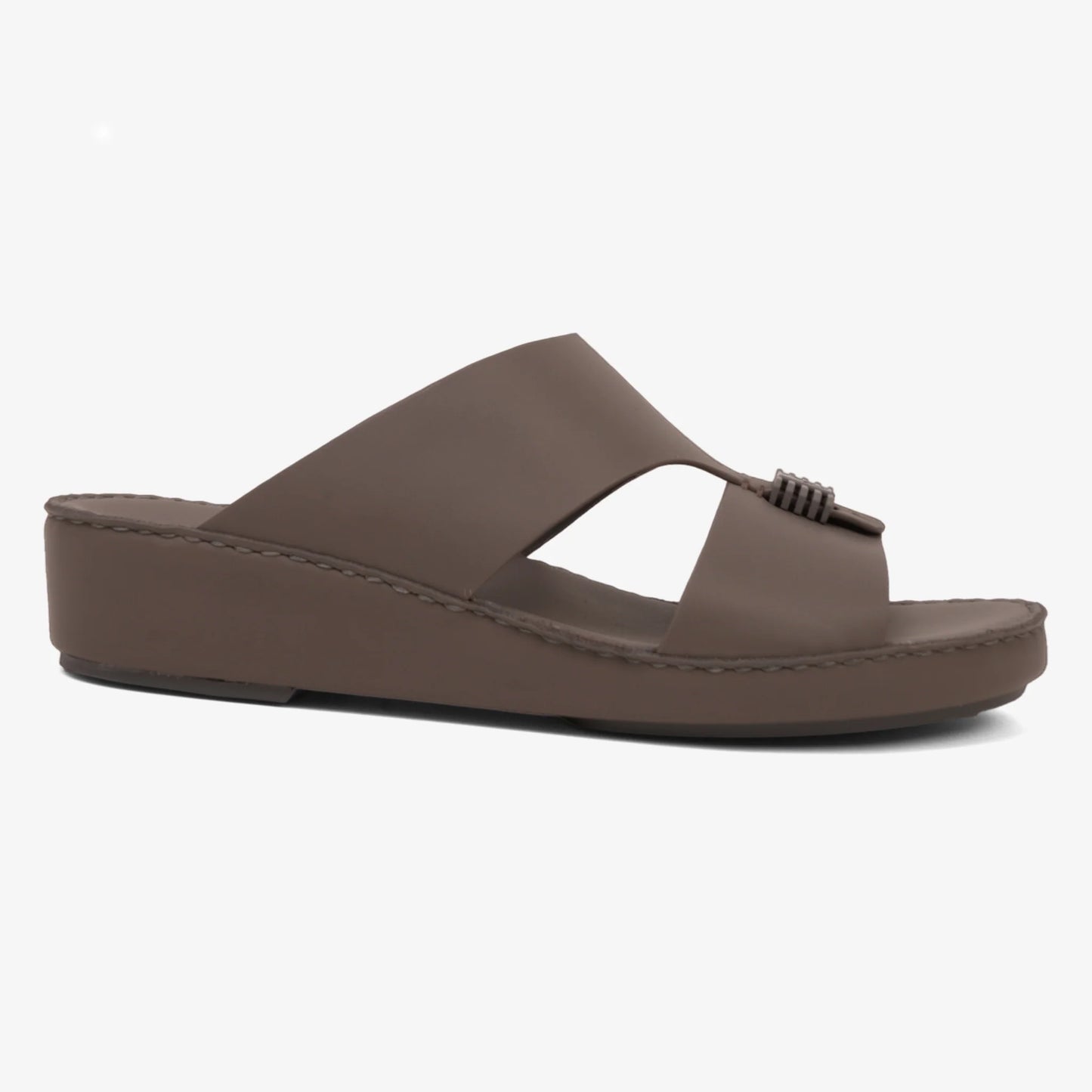 FARADA MENS SLIDE WITH TEXTURED BUCKLE SANDALS STUDIO