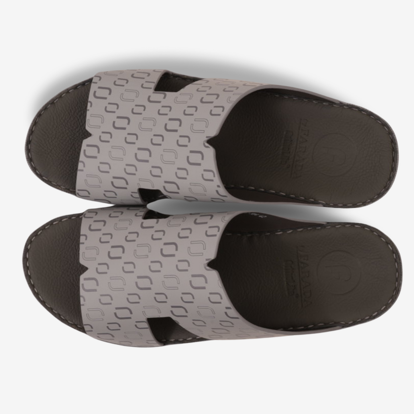 FARADA MEN’S COMFORT & STYLE EMBOSSED SANDALS LIGHT SKY