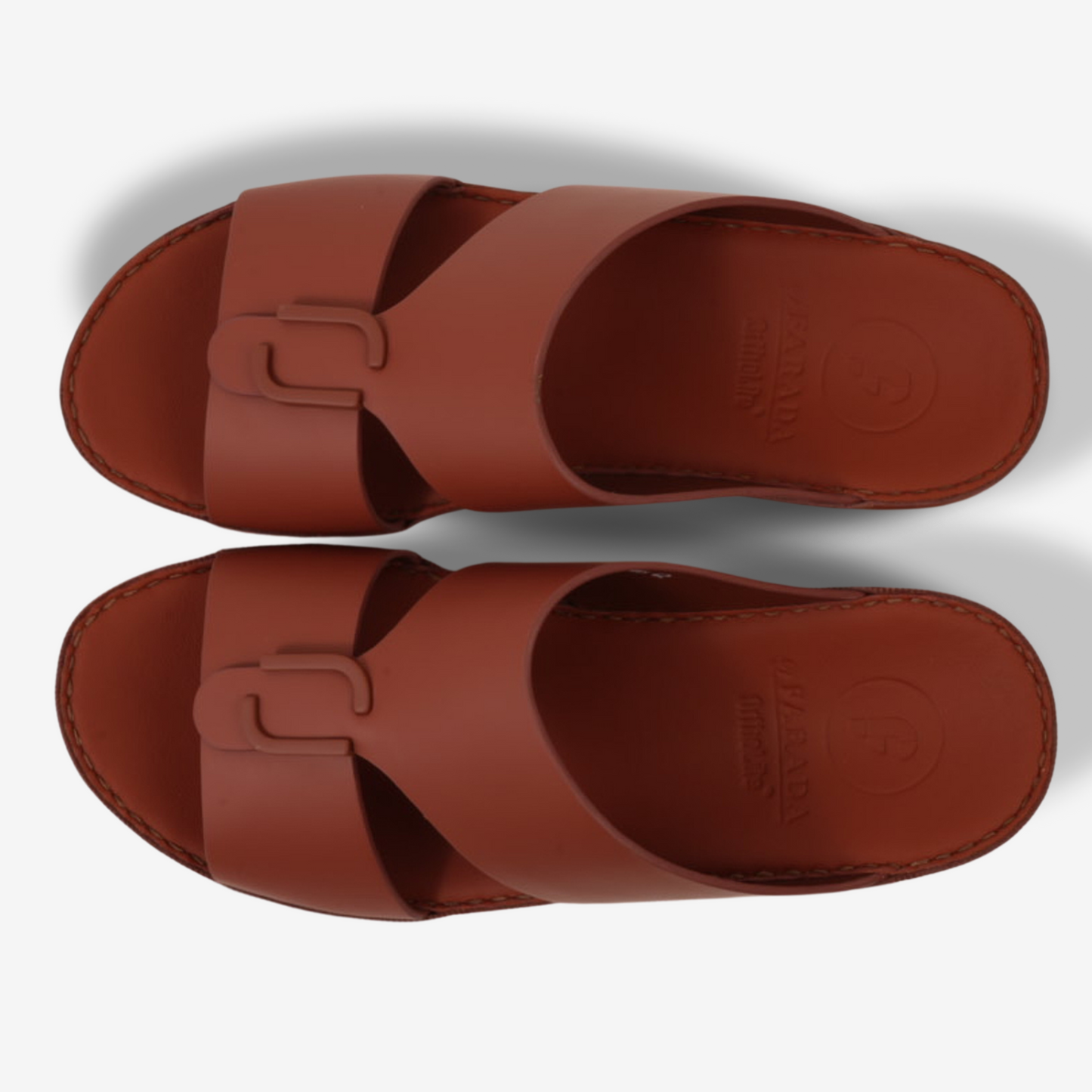 FARADA MENS CLASSIC LEATHER SANDALS FIREPLACE