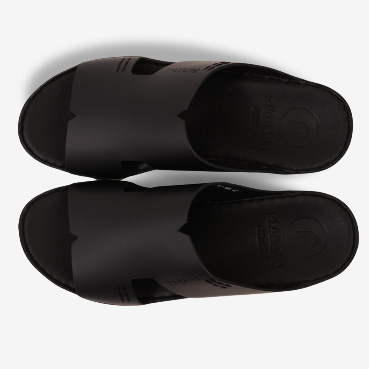 FARADA CLASSIC MENS LEATHER SANDALS BLACK