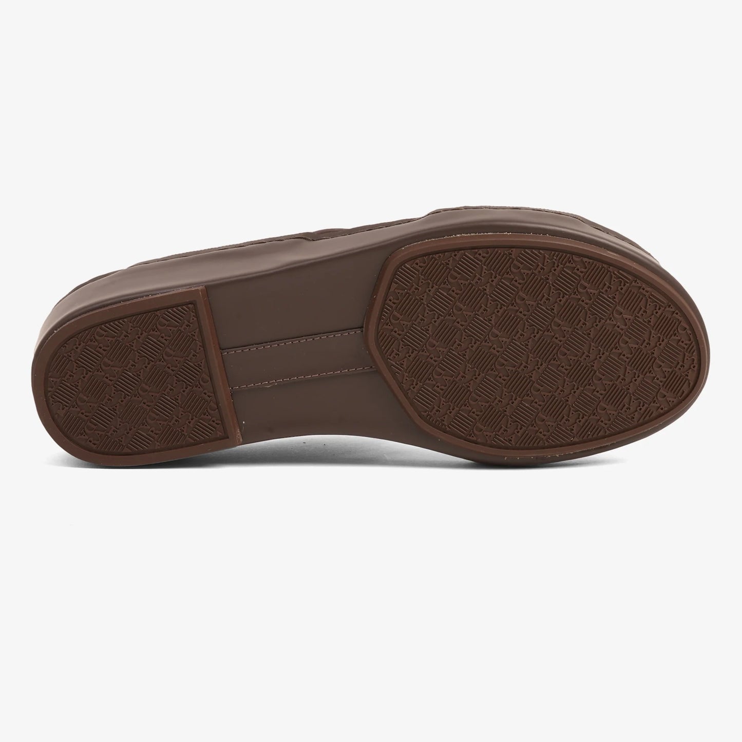 FARADA MENS UNIQUE TEXTURED WITH T-STAP SANDALS BROWN