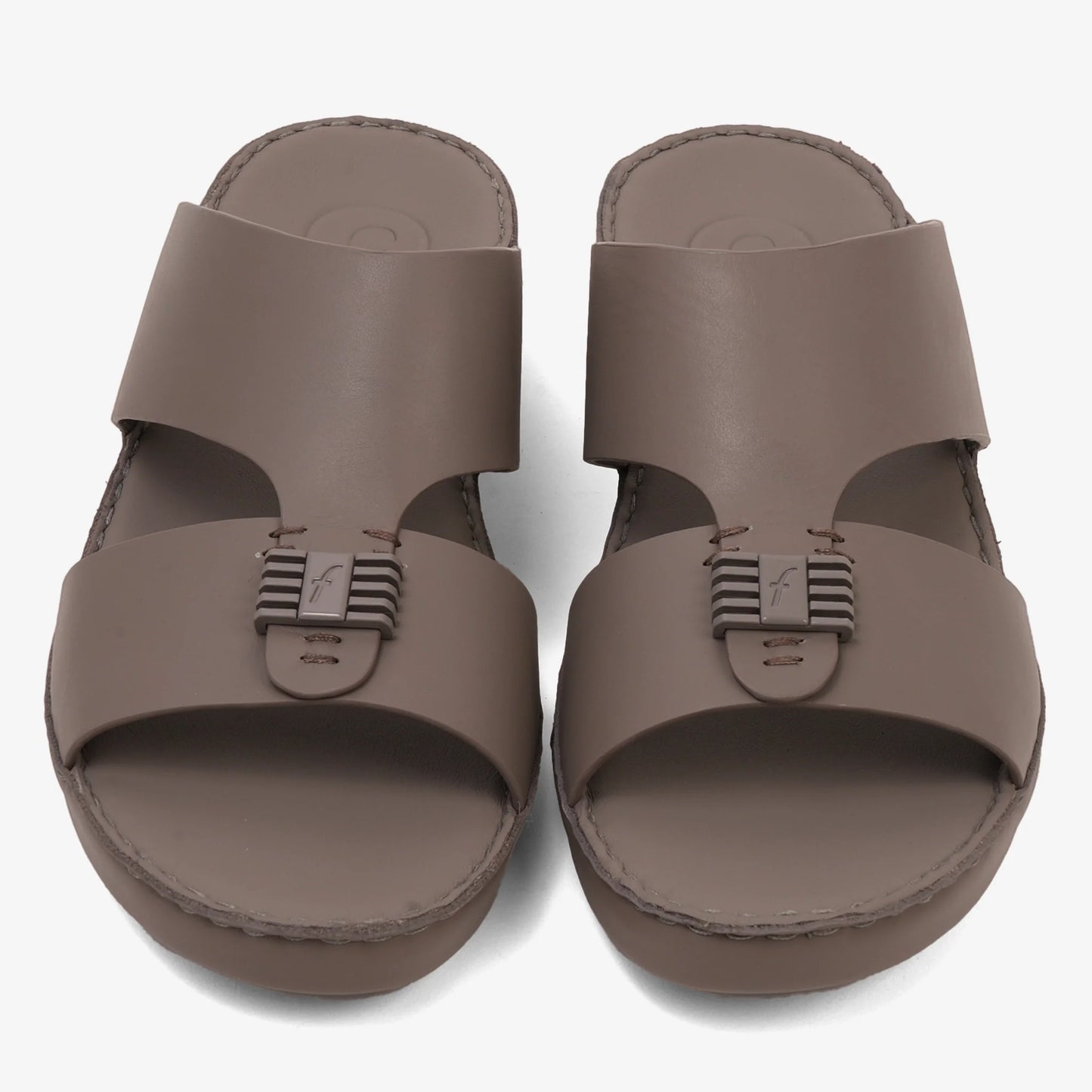 FARADA MENS SLIDE WITH TEXTURED BUCKLE SANDALS STUDIO