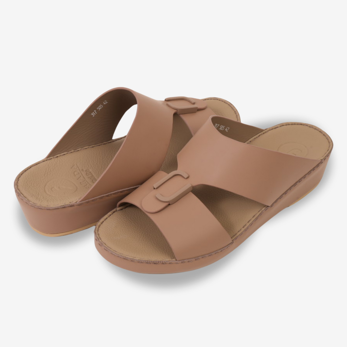 FARADA MENS CLASSIC LEATHER SANDALS CUMINO