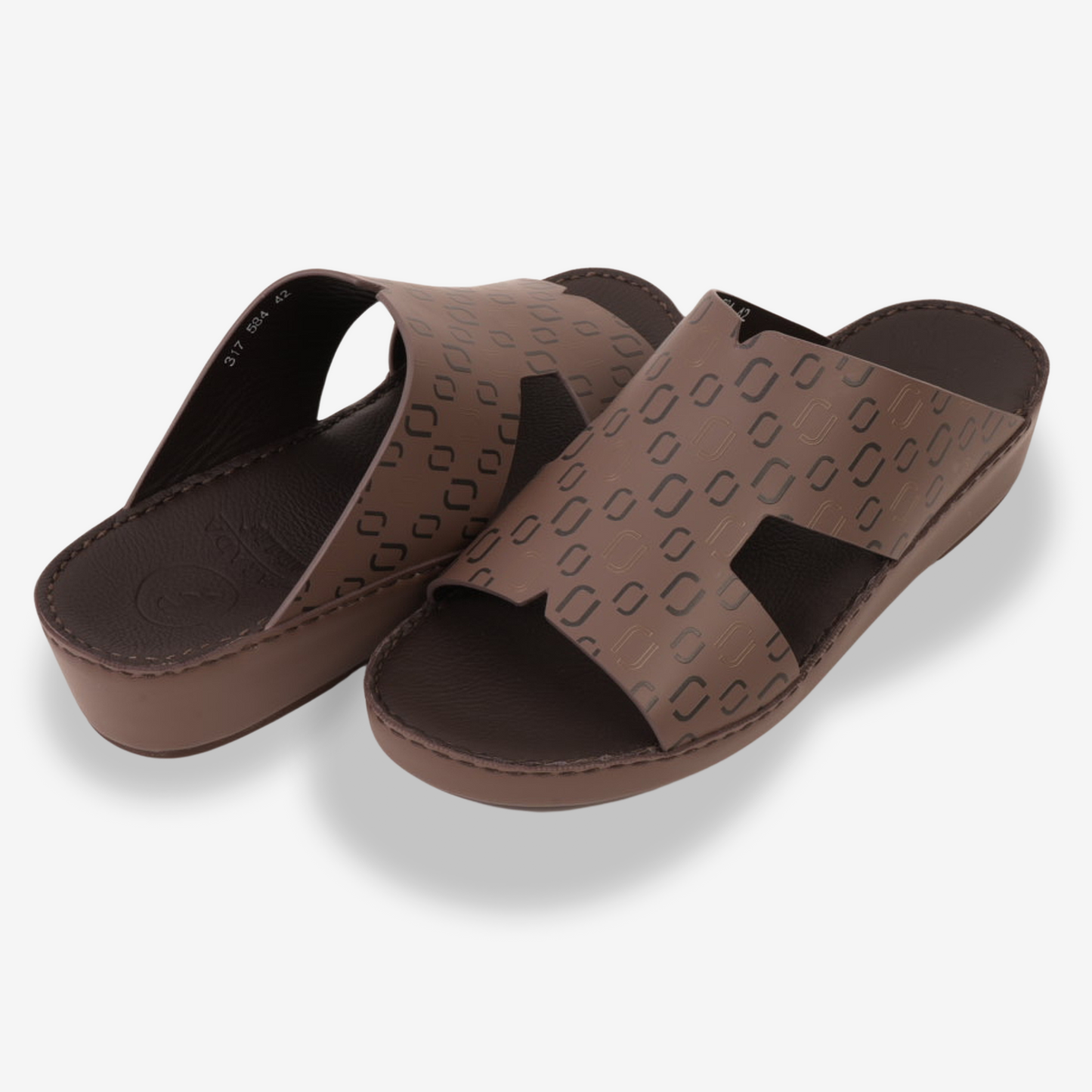FARADA MEN’S COMFORT & STYLE EMBOSSED SANDALS PERRISA