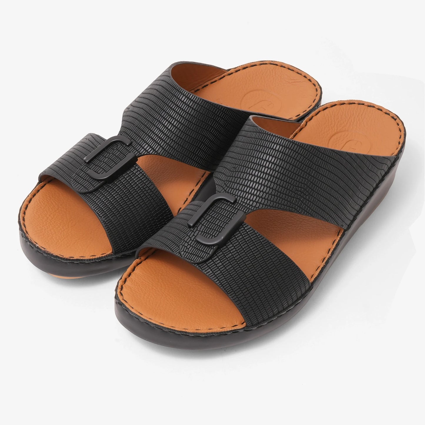 DAVINCI MENS FARADA ARABIC SANDALS BLACK