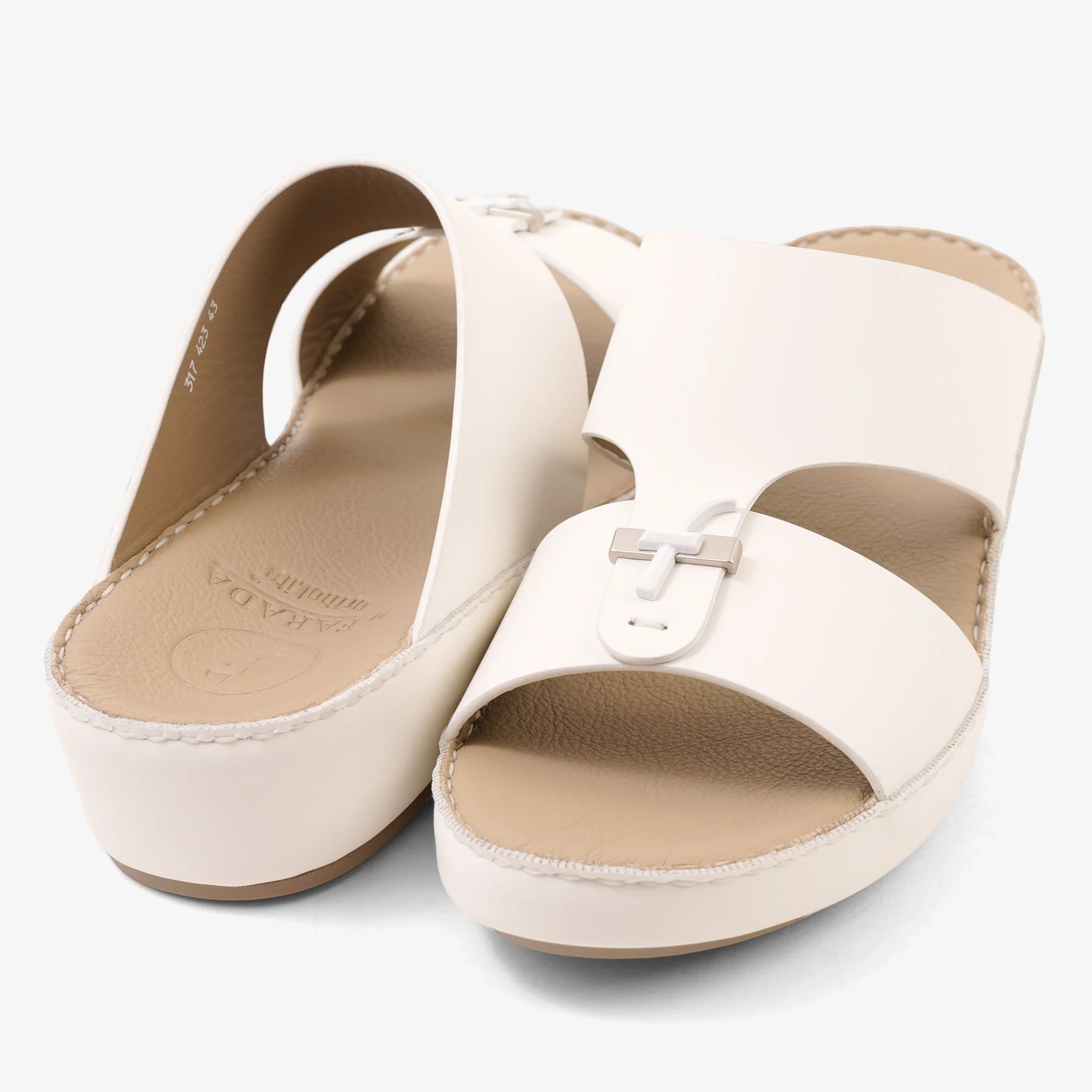 FARADA MENS ARABIC SANDALS OPTICAL WHITE