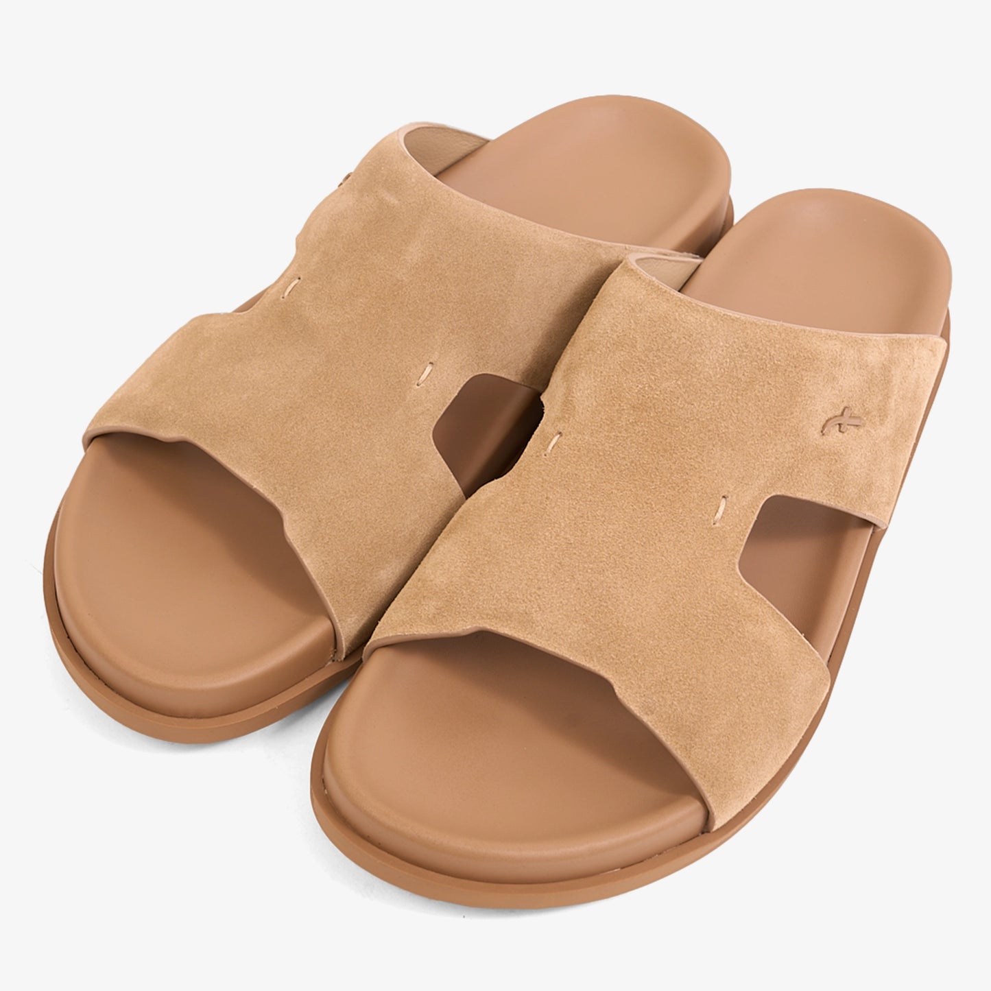FARADA MODERN MINIMALIST SUEDE NEUTRAL TONE ARABIC SANDALS AVANA