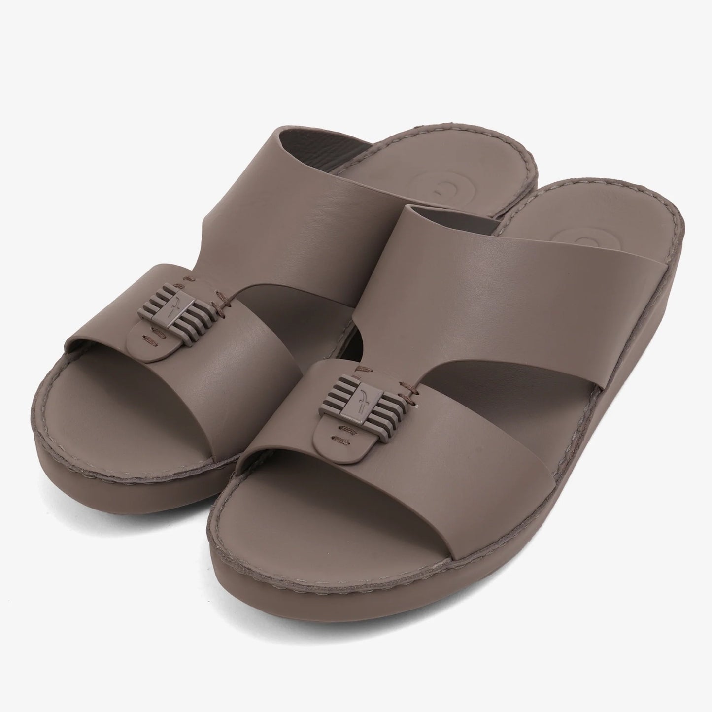 FARADA MENS SLIDE WITH TEXTURED BUCKLE SANDALS STUDIO