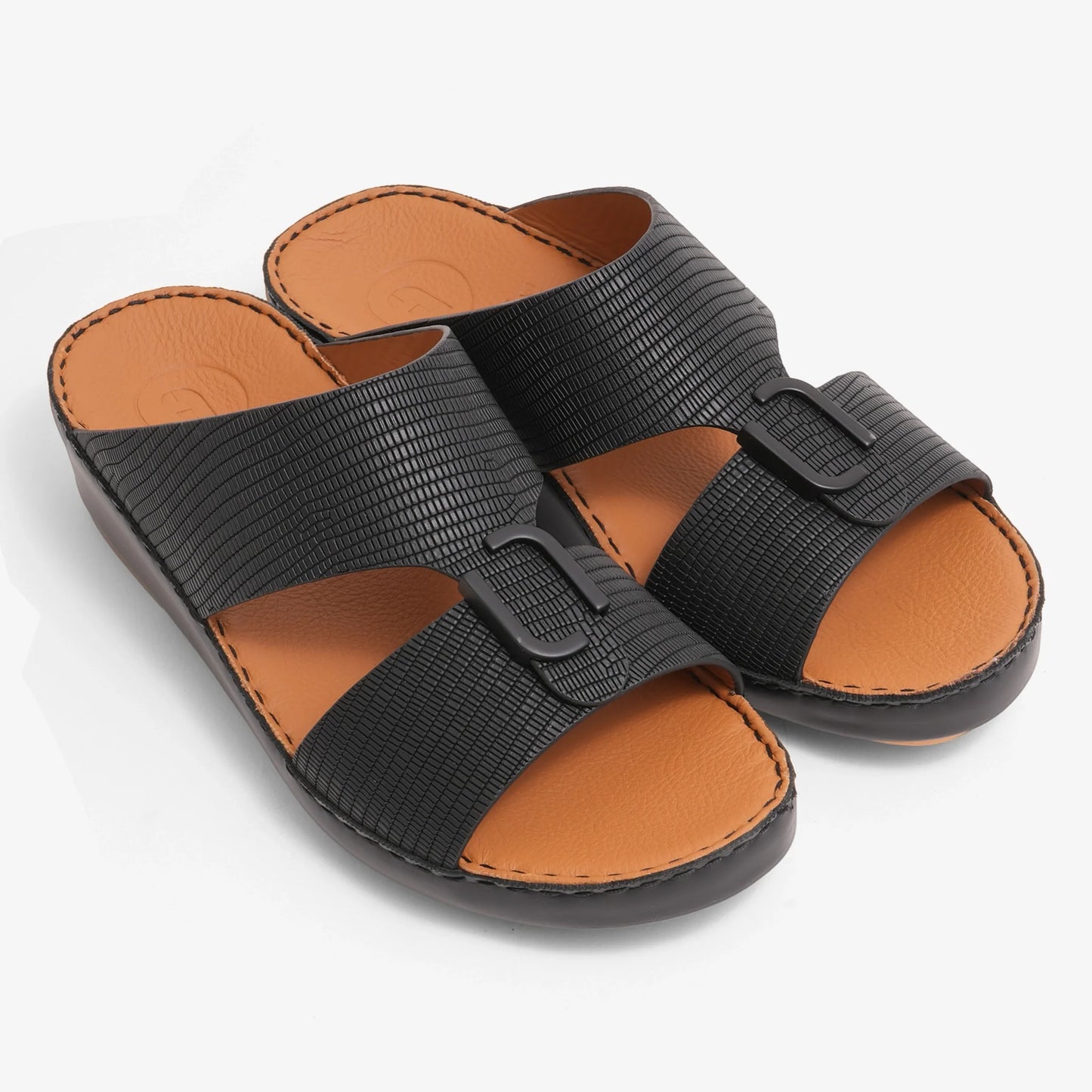 DAVINCI MENS FARADA ARABIC SANDALS BLACK