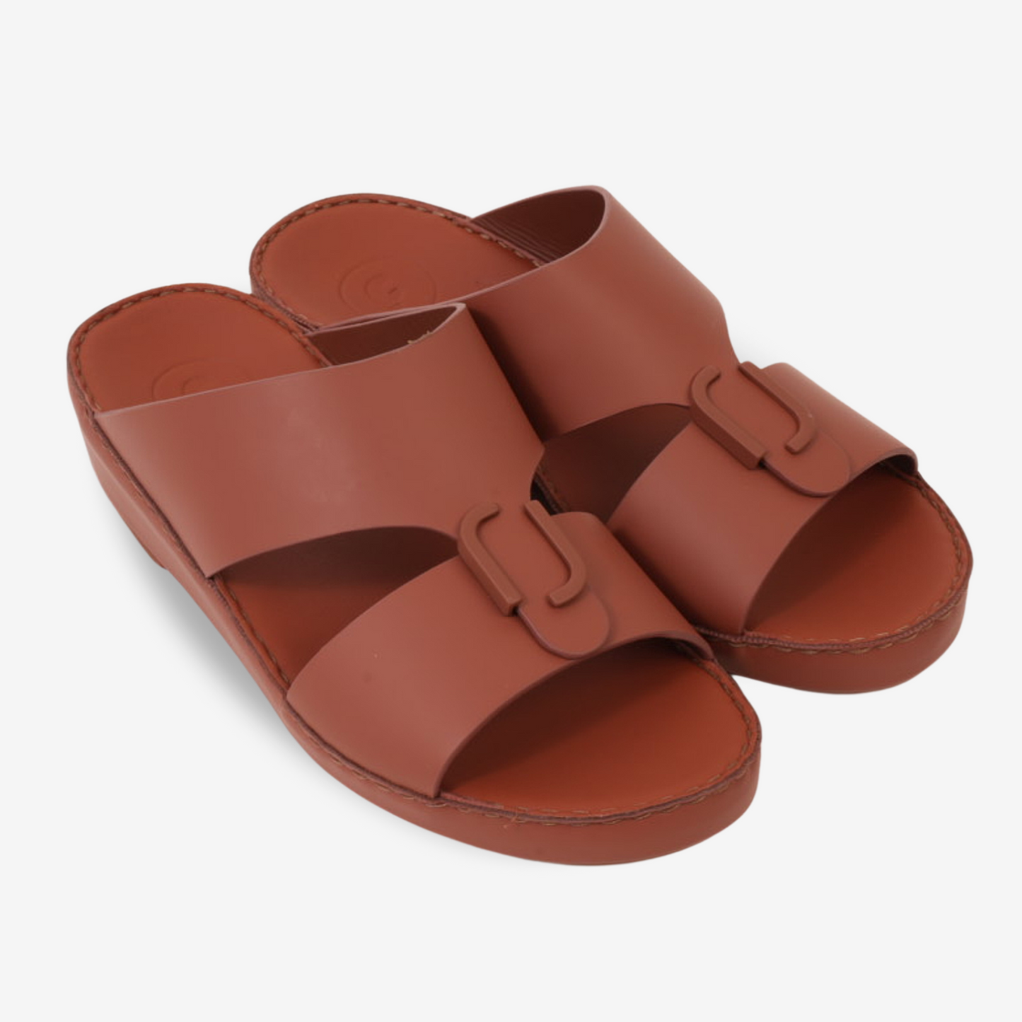 FARADA MENS CLASSIC LEATHER SANDALS FIREPLACE