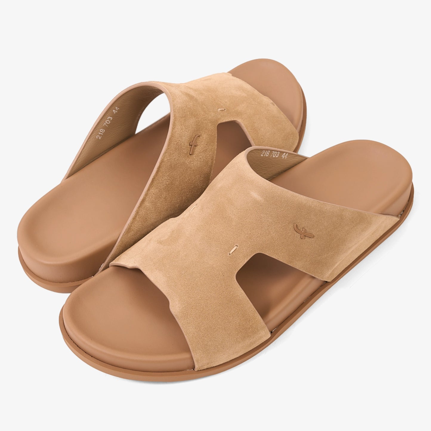 FARADA MODERN MINIMALIST SUEDE NEUTRAL TONE ARABIC SANDALS AVANA
