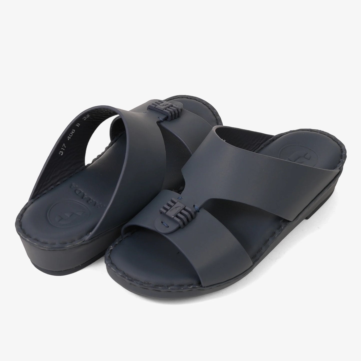 FARADA KIDS SLIDE WITH TEXTURED BUCKLE SANDALS SPAZIO