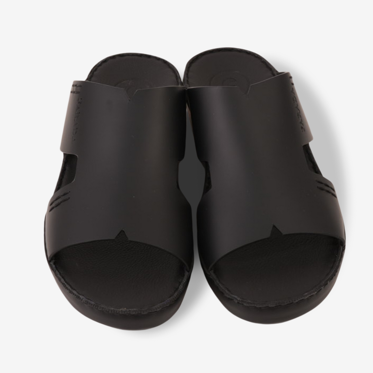 FARADA CLASSIC MENS LEATHER SANDALS BLACK