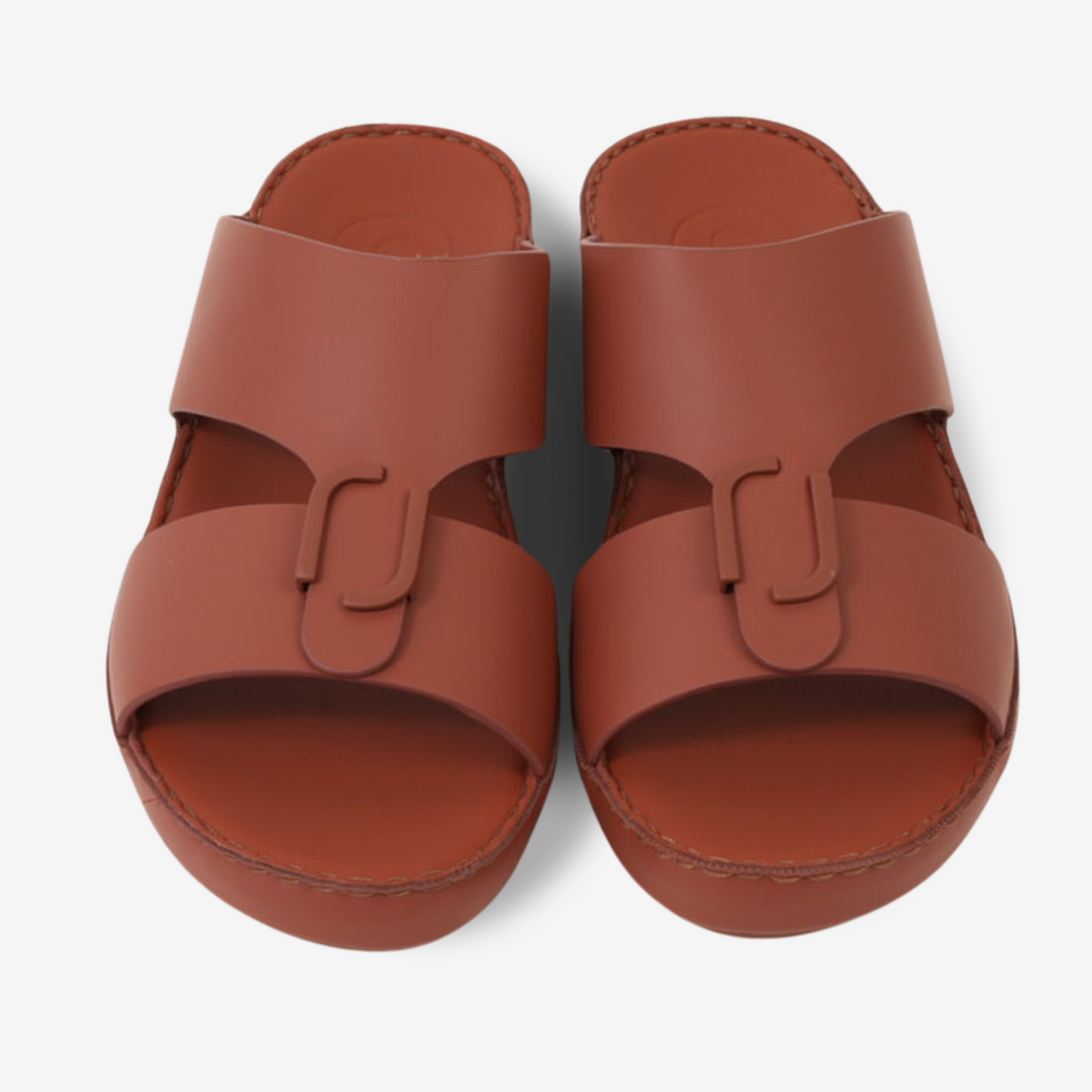 FARADA MENS CLASSIC LEATHER SANDALS FIREPLACE