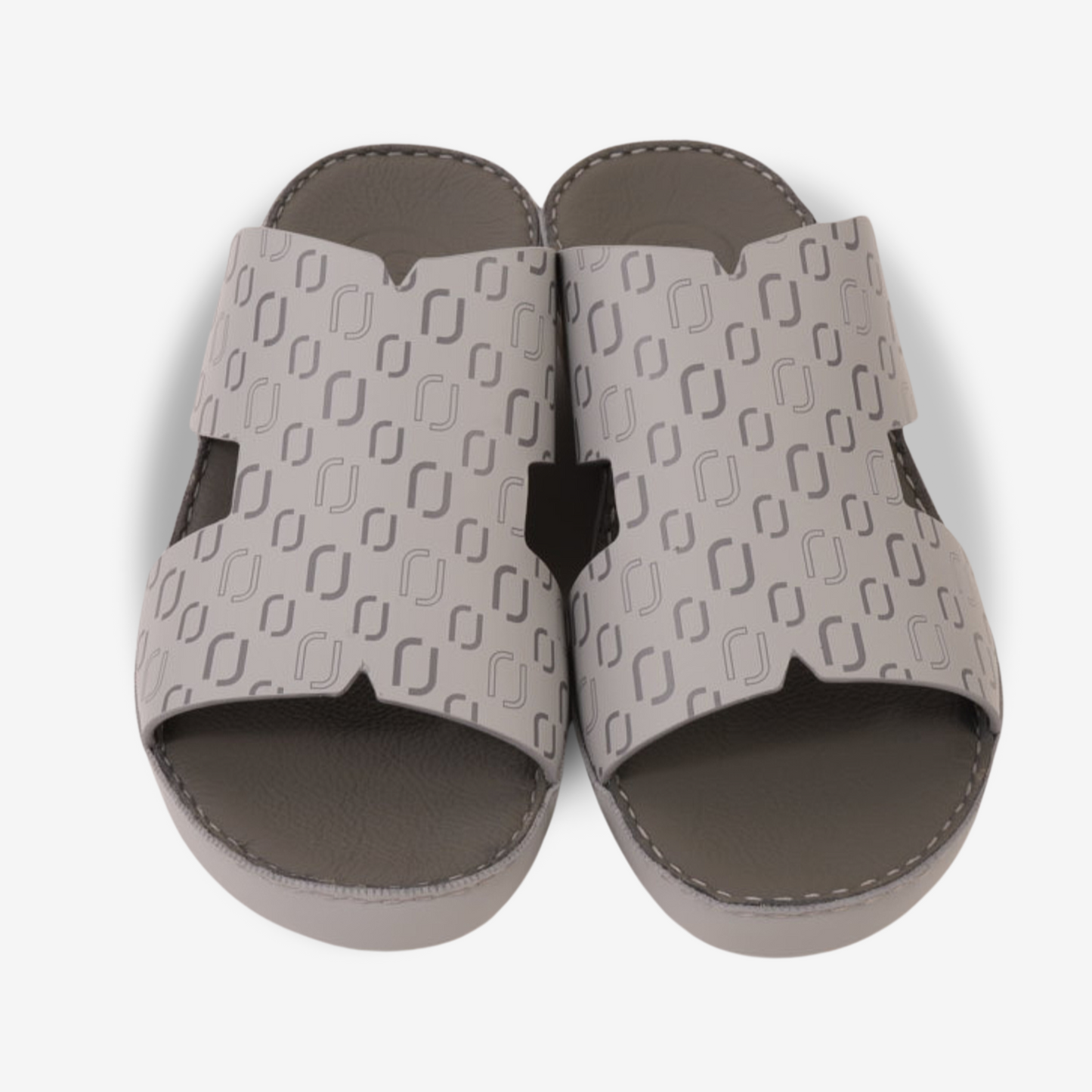 FARADA MEN’S COMFORT & STYLE EMBOSSED SANDALS LIGHT SKY