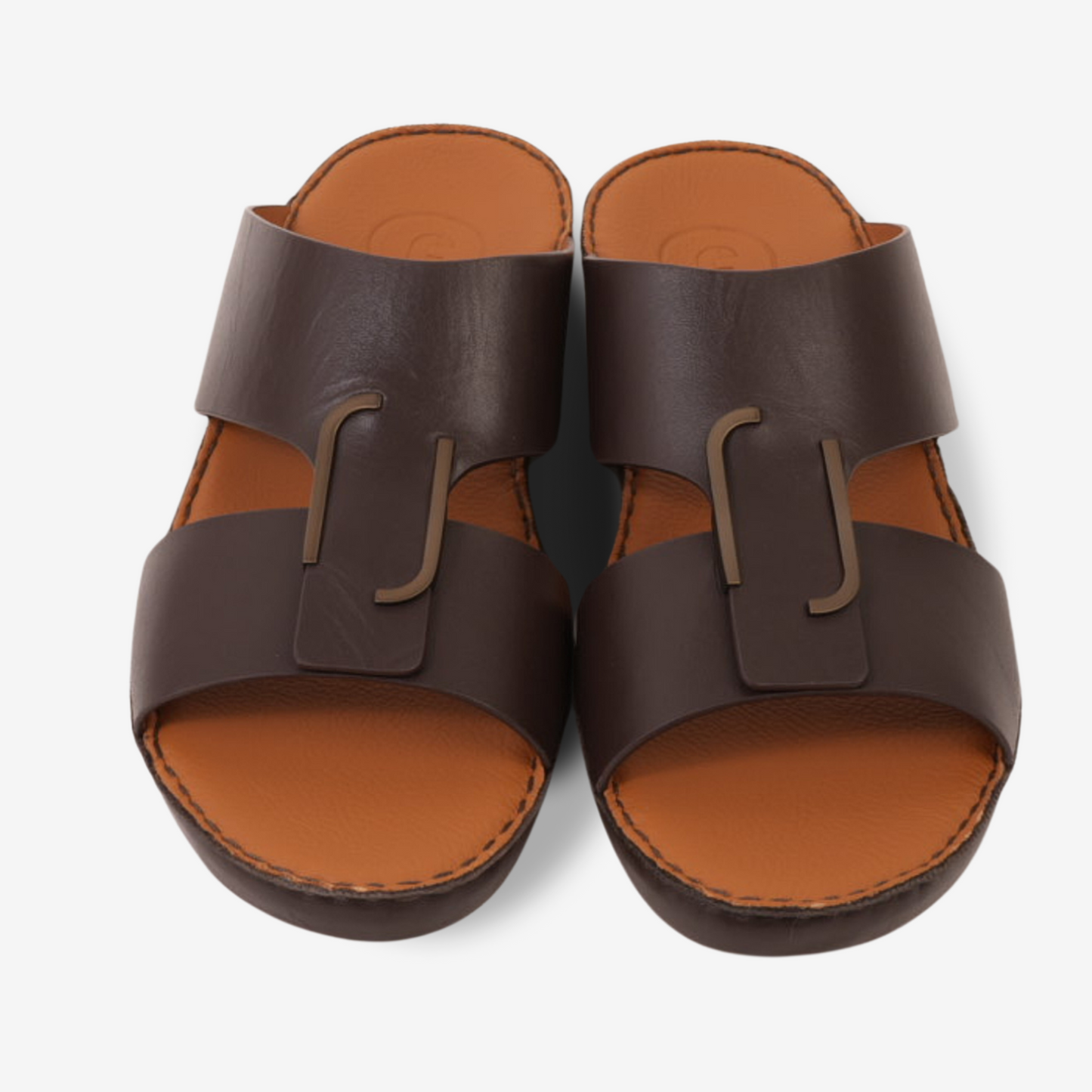 CLASSIC ARABIC NAPPA PUCCINI SANDALS CHOCOLATE