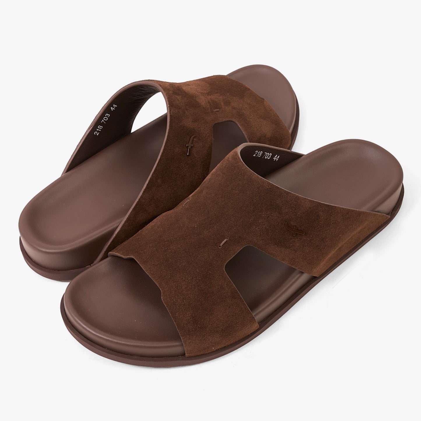 FARADA MODERN MINIMALIST SUEDE NEUTRAL TONE ARABIC SANDALS THM