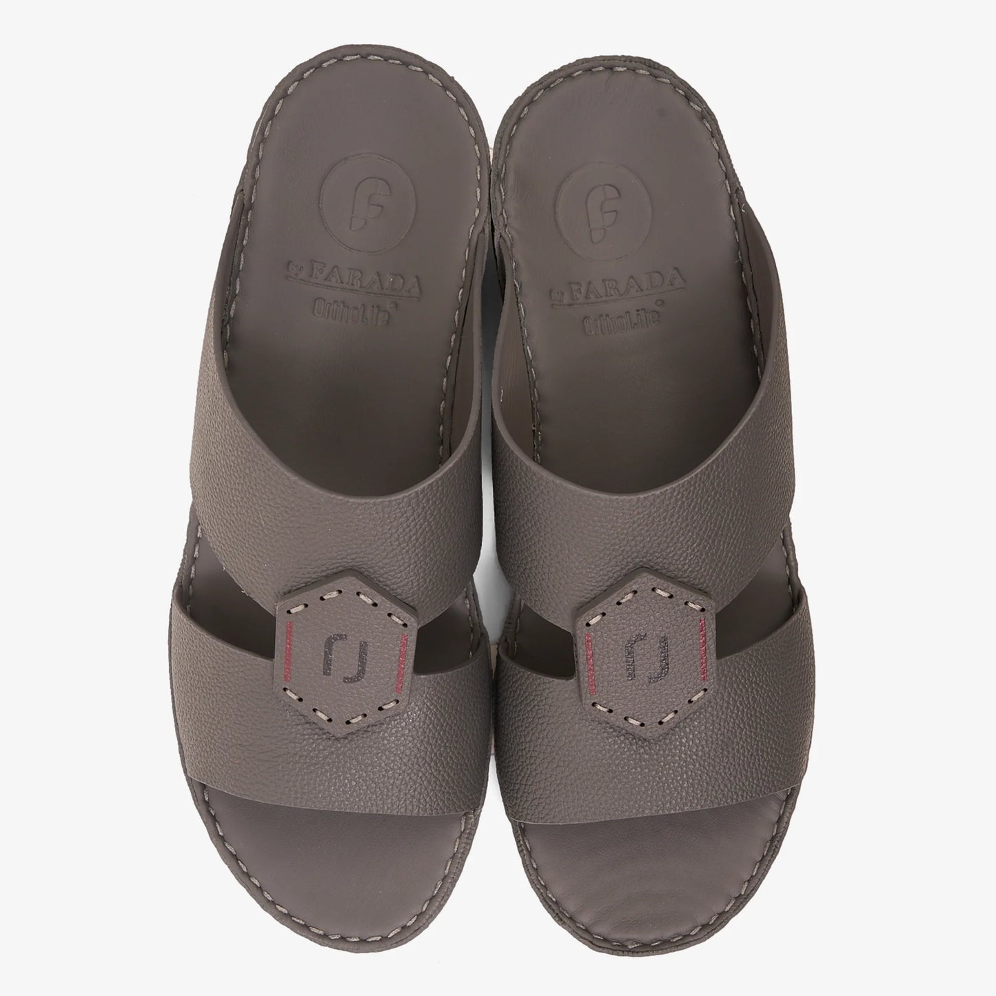 FARADA MODERN WITH BUCKLE DETAILED ARABIC SANDALS STORMY
