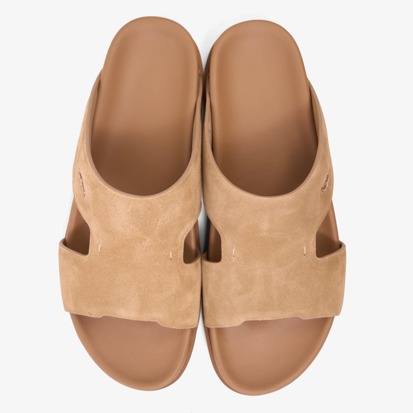 FARADA MODERN MINIMALIST SUEDE NEUTRAL TONE ARABIC SANDALS AVANA