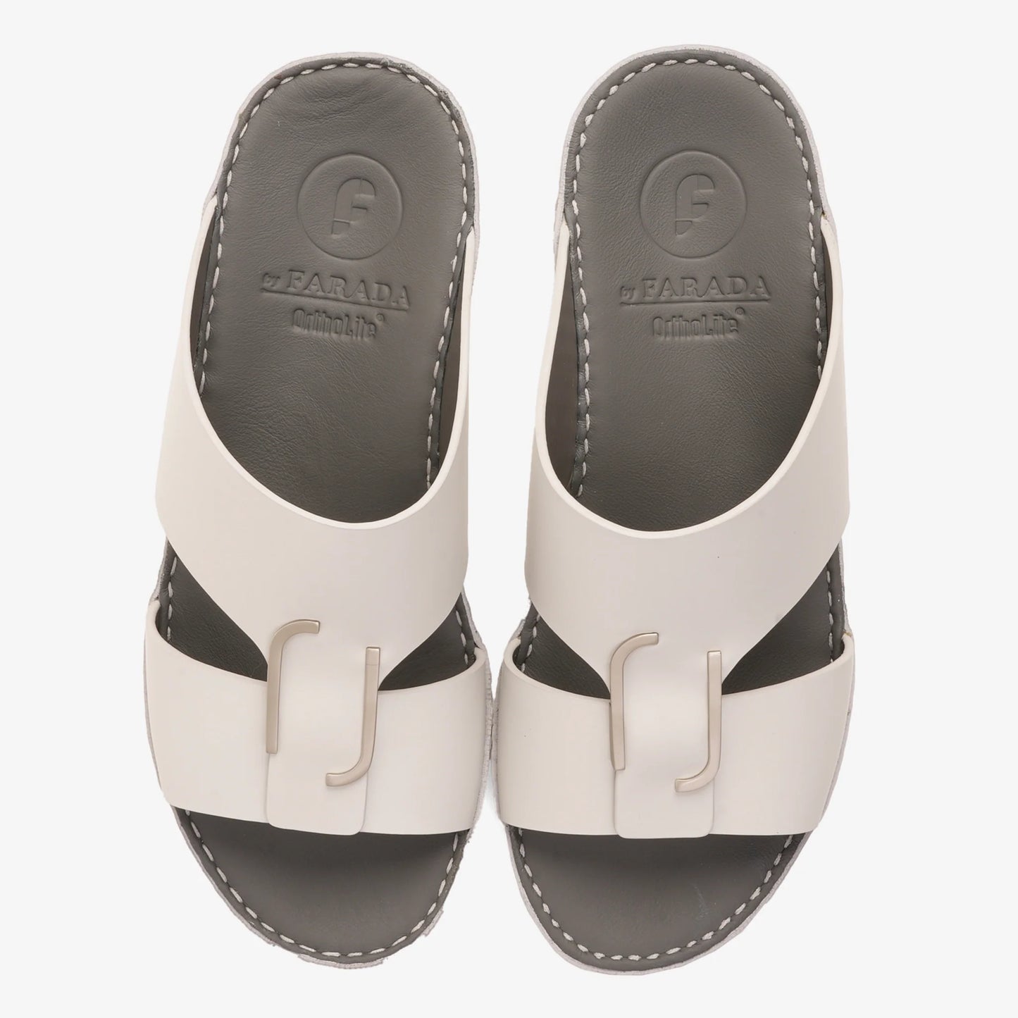 CLASSIC ARABIC NAPPA PUCCINI SANDALS LIGHT GREY