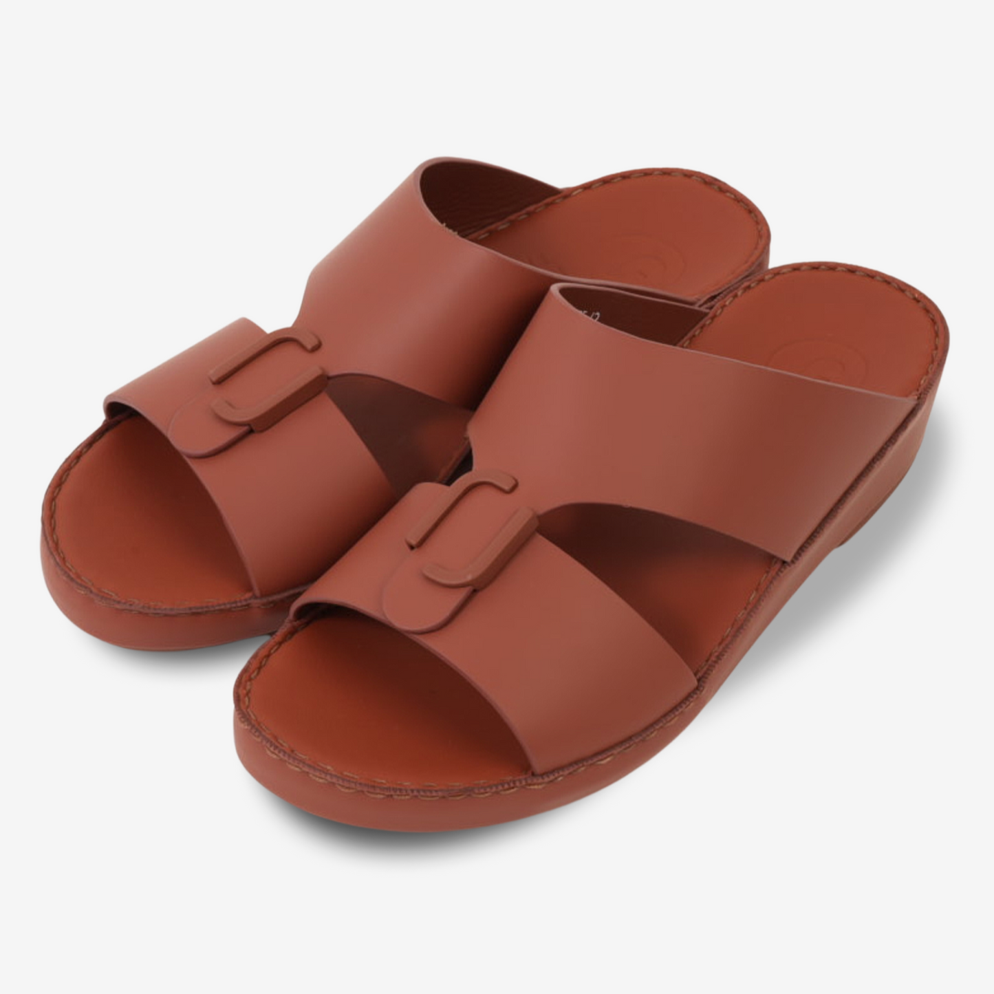 FARADA MENS CLASSIC LEATHER SANDALS FIREPLACE