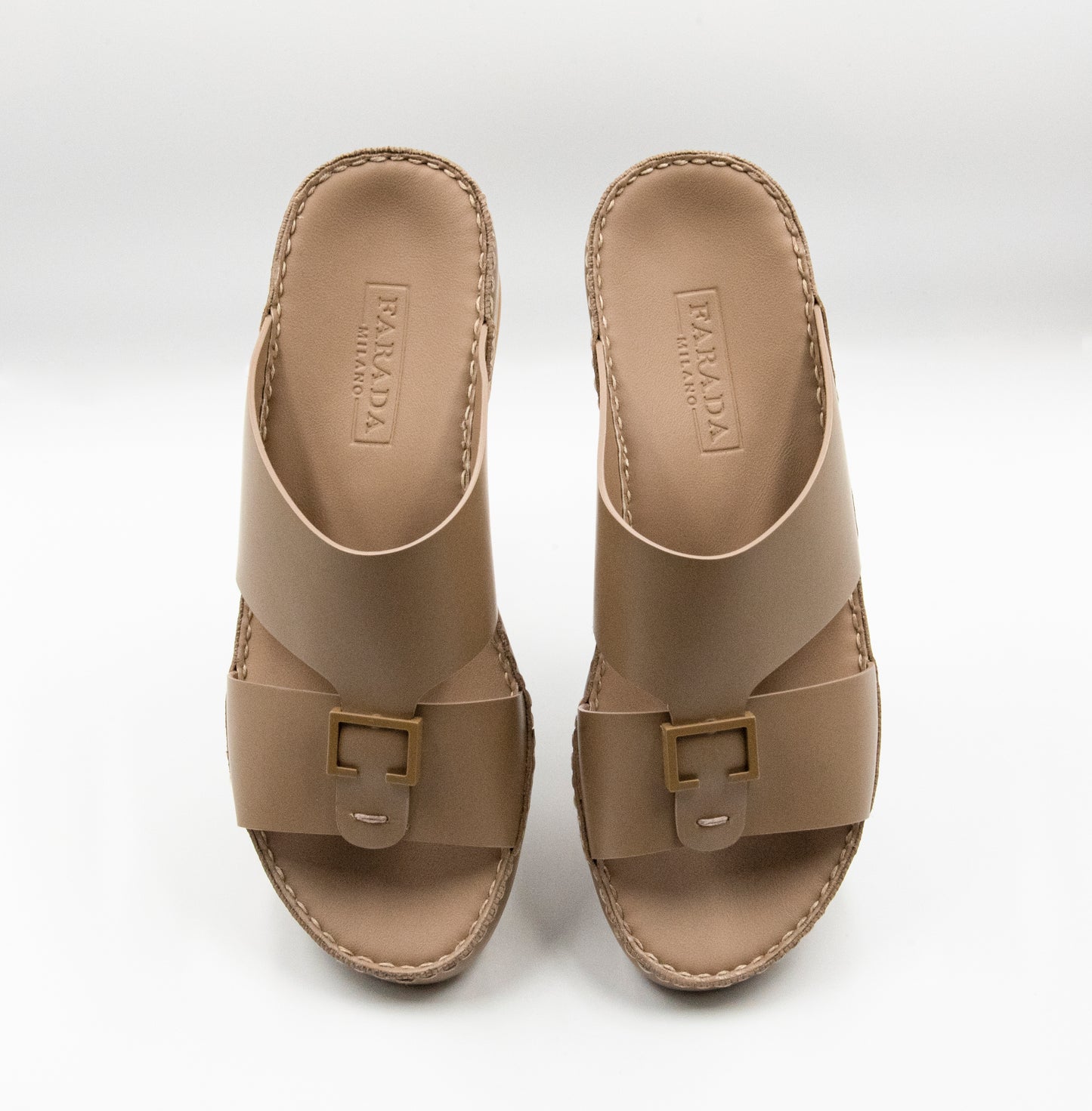 Farada Milano Matt Rubber Arabic Sandals (4061AA)