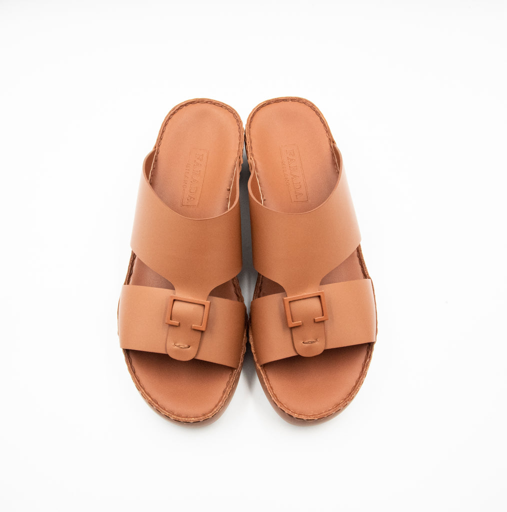 Farada Milano Matt Rubber Arabic Sandals (4061AA)