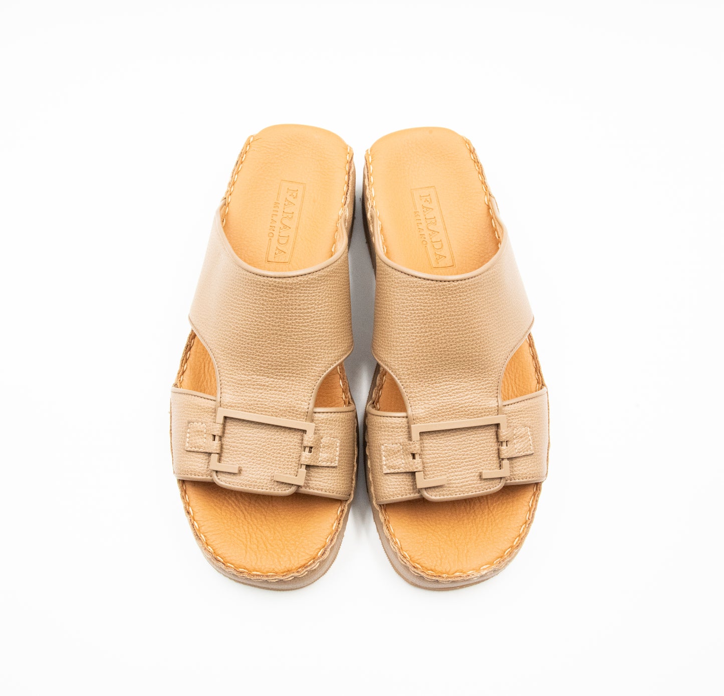 Nicolo Beige Crumb Arabic Sandals (4081AA)