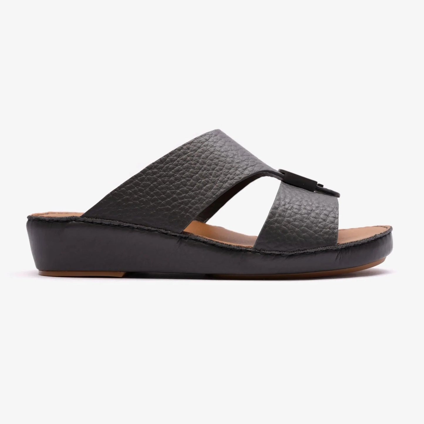 DAVINCI TIMELESS UNLINED HAMMERED CLASSIC ARABIC SANDALS ASFALTO