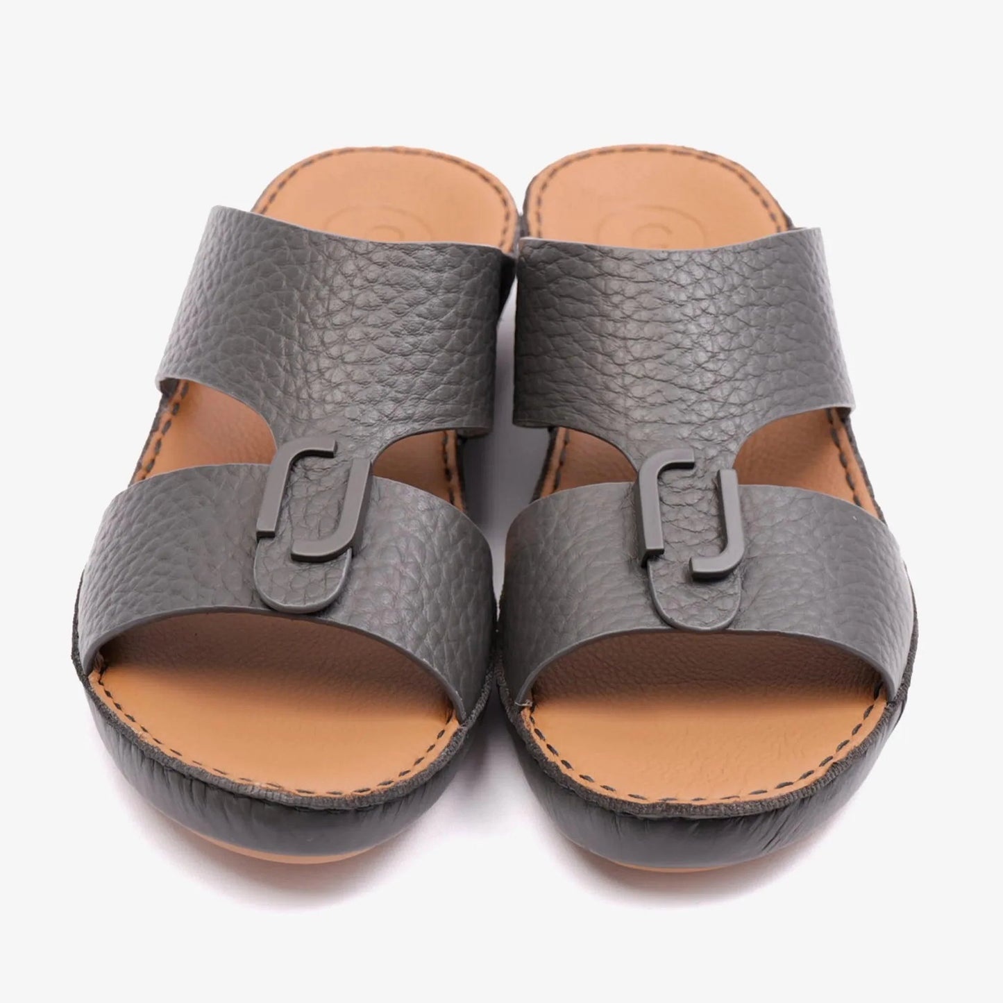 DAVINCI TIMELESS UNLINED HAMMERED CLASSIC ARABIC SANDALS ASFALTO