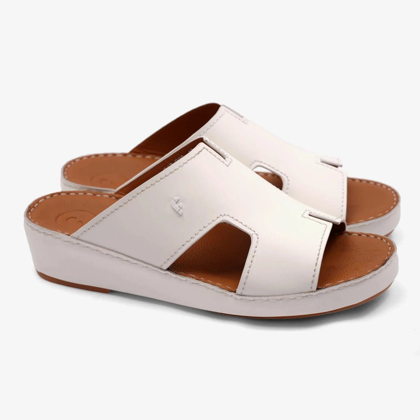 FARADA MENS DAVINCI BANI ARABIC SANDALS WHITE