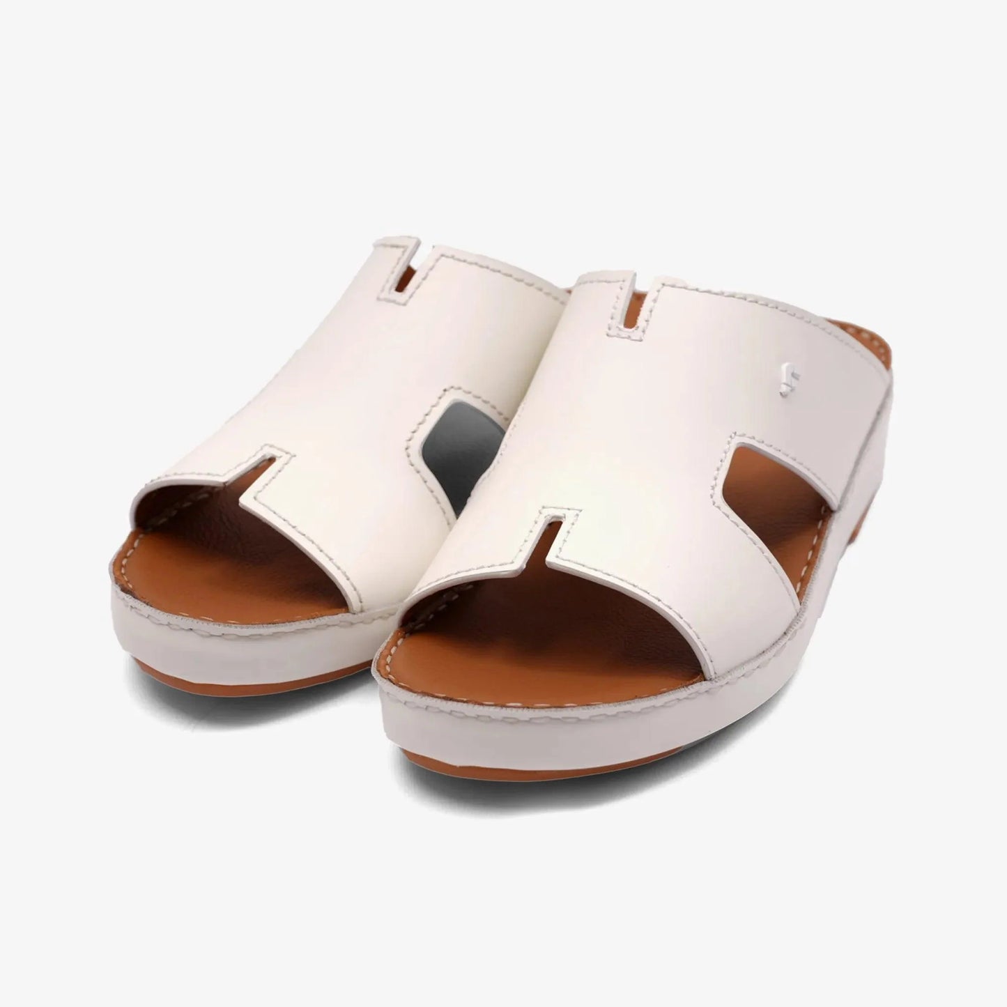 FARADA MENS DAVINCI BANI ARABIC SANDALS WHITE
