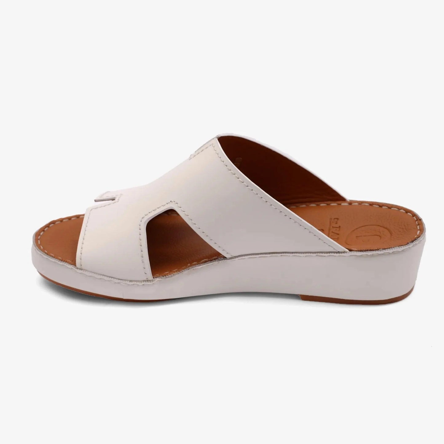 FARADA MENS DAVINCI BANI ARABIC SANDALS WHITE