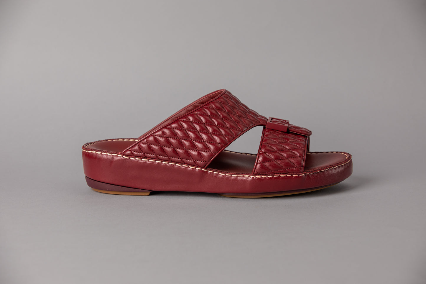 Diamond Red Wine Arabic Sandal (4061DA)