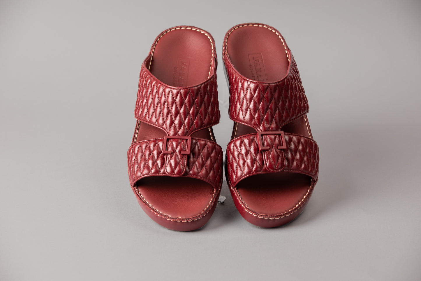 Diamond Red Wine Arabic Sandal (4061DA)