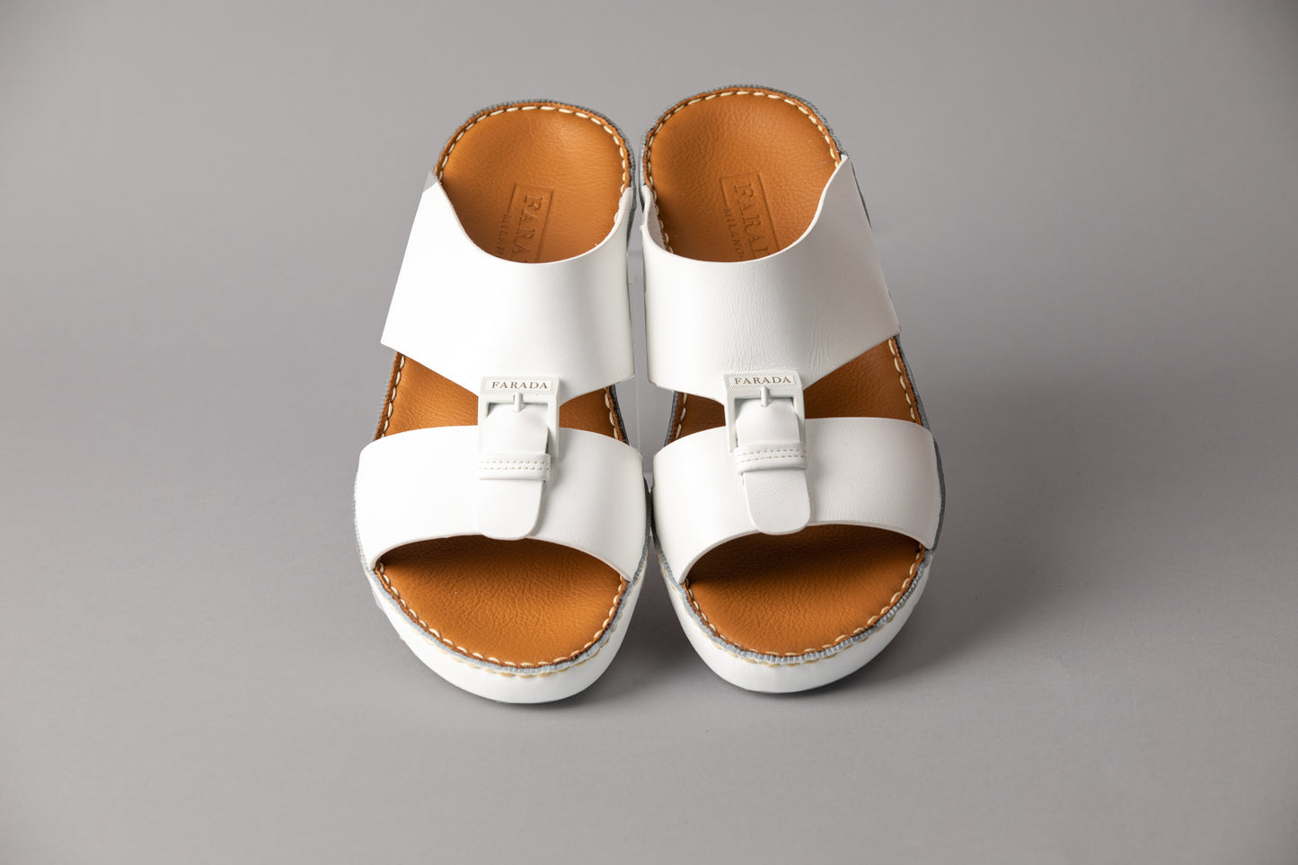 Farada Milano Arabic Sandal Classico White (493NC)