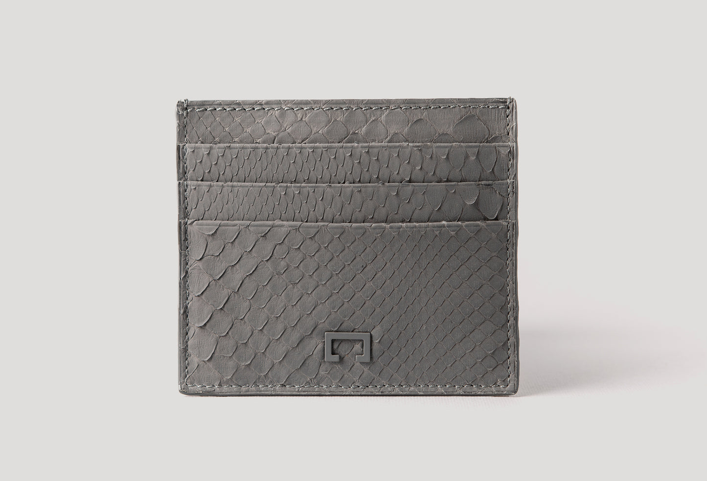 Dark Grey Python Card Holder (1944PY)