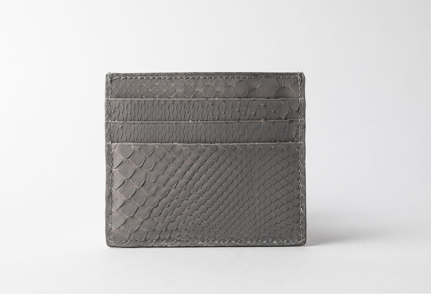 Dark Grey Python Card Holder (1944PY)