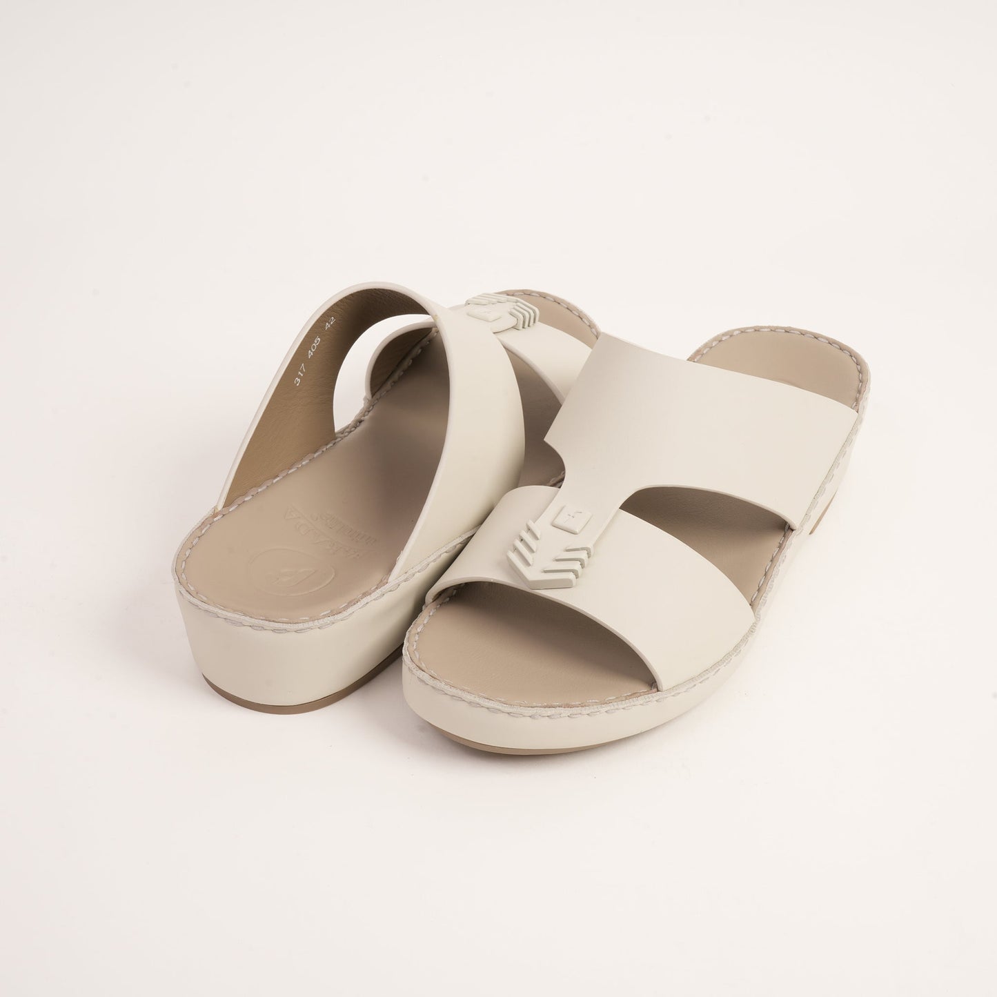 FARADA MENS UNIQUE TEXTURED WITH T-STAP SANDALS COLD