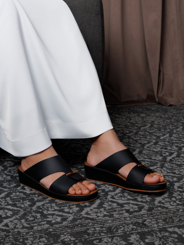 FARADA MENS ARABIC SANDALS BLACK