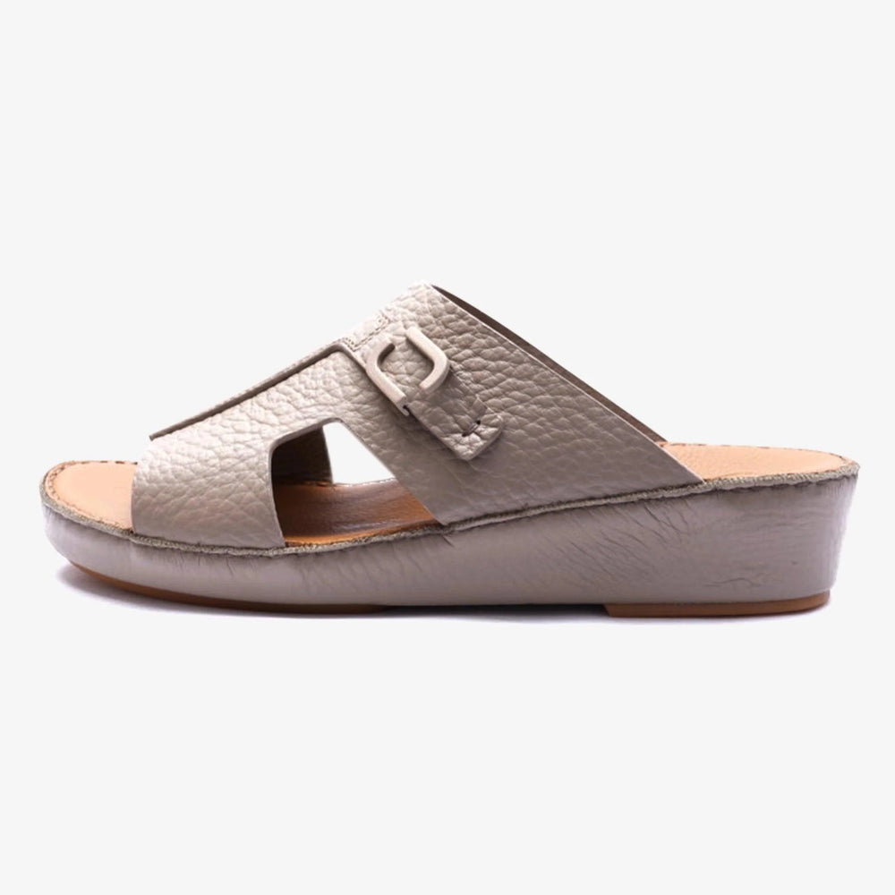 TRENDY UNLINED HAMMERED EINAUDI ARABIC SANDALS SANTORINI - Farada