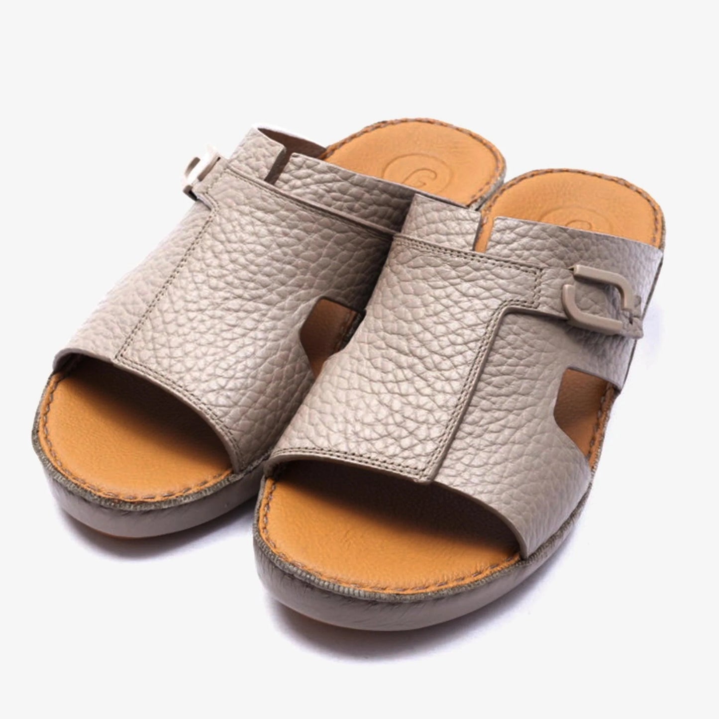 TRENDY UNLINED HAMMERED EINAUDI ARABIC SANDALS SANTORINI - Farada