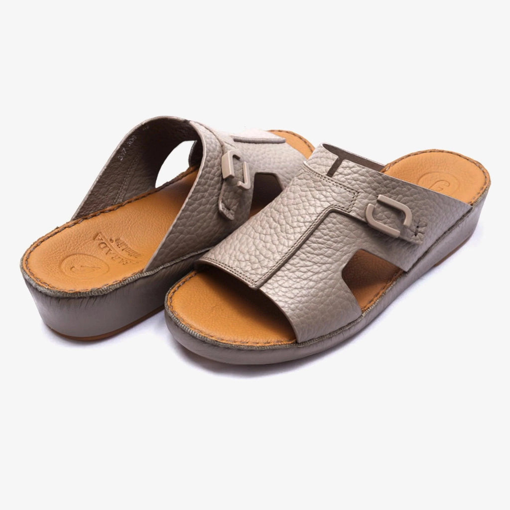 TRENDY UNLINED HAMMERED EINAUDI ARABIC SANDALS SANTORINI