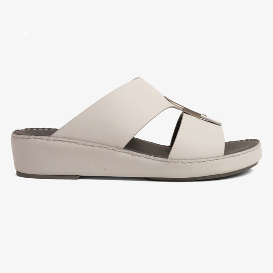 CLASSIC ARABIC NAPPA PUCCINI SANDALS LIGHT GREY