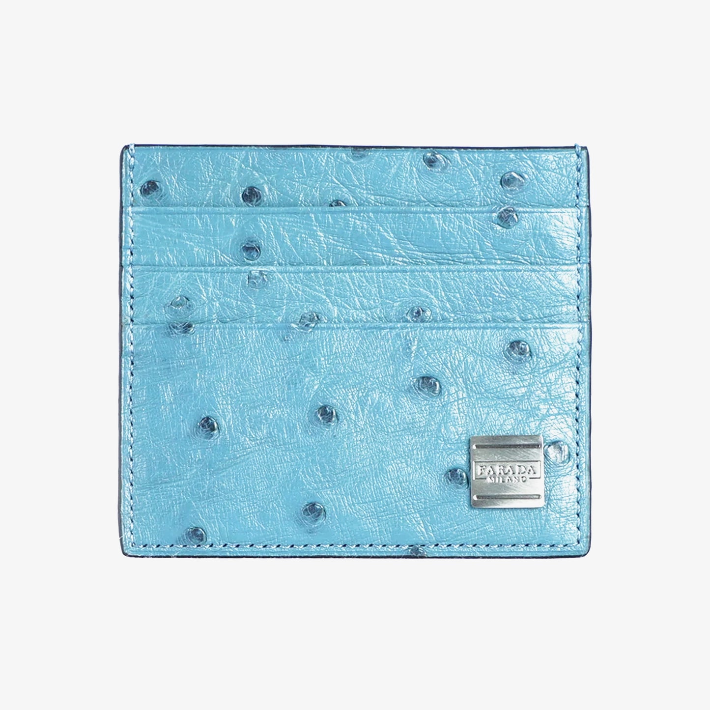 Sky Blue Ostrich Card Holder (1944OS)