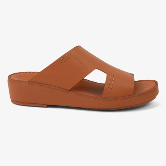 FARADA CLASSIC MENS LEATHER SANDALS SAFFRON